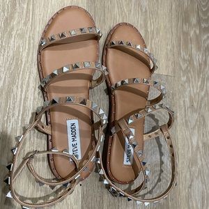 Steve Madden Travel Tan Sandals Size 8